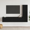 Ensemble meuble TV 4 pcs Chêne noir 130,5 x 30 x 140 cm 621366621366