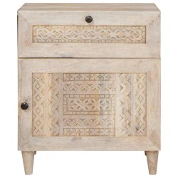 Table de chevet Blanc 50 x 33 x 60 cm Bois d'ingénierie 621367621367
