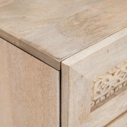 Table de chevet Blanc 50 x 33 x 60 cm Bois d'ingénierie 621367621367