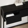 Table d'appoint Chêne noir 100 x 36 x 75 cm Bois d'ingénierie 621368621368