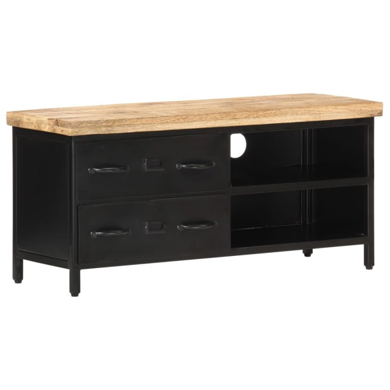 Meuble TV 90x30x41 cm Bois de manguier brut 621372621372