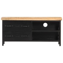 Meuble TV 90x30x41 cm Bois de manguier brut 621372621372