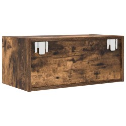 Meuble TV chêne fumé 60x31x25,5 cm bois d'ingénierie 621373621373