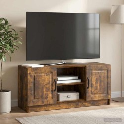 Meuble TV Chêne fumé 102 x 34,5 x 47 cm Bois d'ingénierie 621378621378