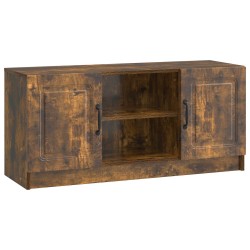 Meuble TV Chêne fumé 102 x 34,5 x 47 cm Bois d'ingénierie 621378621378
