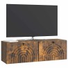 Meuble TV mural Chêne fumé 98 x 31 x 30 cm Bois d'ingénierie 621379621379