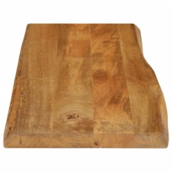 Dessus de table 100x40x3,8 cm bord vivant bois massif manguier 621381621381