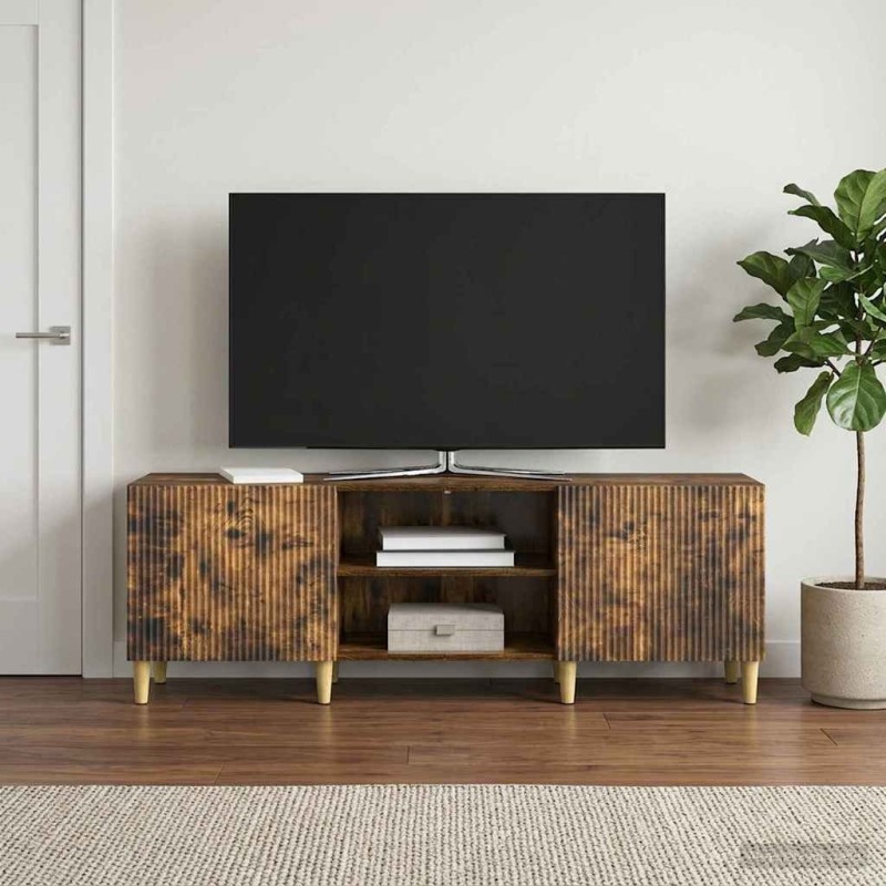 Meuble TV Chêne fumé 150 x 31 x 50 cm Bois d'ingénierie 621382621382