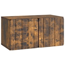 Meuble TV mural 59,5 x 31 x 30 cm Chêne fumé Bois d'ingénierie 621383621383