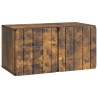 Meuble TV mural 59,5 x 31 x 30 cm Chêne fumé Bois d'ingénierie 621383621383