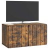 Meuble TV mural 59,5 x 31 x 30 cm Chêne fumé Bois d'ingénierie 621383621383