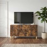 Meuble TV 99 x 34,5 x 50 cm Chêne fumé Bois d'ingénierie 621384621384