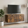 Meuble TV mural 78,5 x 31 x 30 cm Chêne fumé Bois d'ingénierie 621388621388
