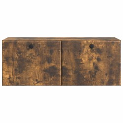 Meuble TV mural 78,5 x 31 x 30 cm Chêne fumé Bois d'ingénierie 621388621388