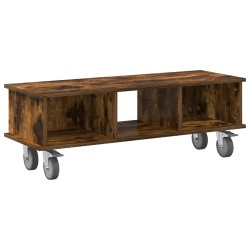 Meuble TV Chêne fumé 100 x 35 x 35 cm Bois d'ingénierie 621393621393