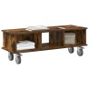 Meuble TV Chêne fumé 100 x 35 x 35 cm Bois d'ingénierie 621393621393