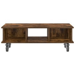 Meuble TV Chêne fumé 100 x 35 x 35 cm Bois d'ingénierie 621393621393