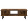 Meuble TV Chêne fumé 100 x 35 x 35 cm Bois d'ingénierie 621393621393