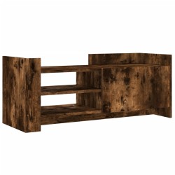 Meuble TV Chêne fumé 100x35x40 cm Bois d'ingénierie 621394621394