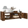 Meuble TV Chêne fumé 100x35x40 cm Bois d'ingénierie 621394621394