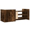 Meuble TV Chêne fumé 100x35x40 cm Bois d'ingénierie 621394621394