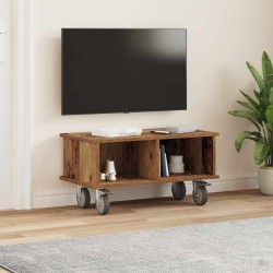 Meuble TV Bois ancien 68,5 x 35 x 35 cm Bois d'ingénierie 621396621396