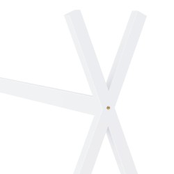 Cadre de lit d'enfant Blanc Bois de pin massif 70x140 cm 621397621397