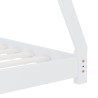Cadre de lit d'enfant Blanc Bois de pin massif 70x140 cm 621397621397