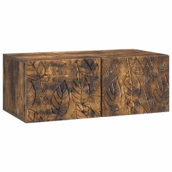 Meuble TV mural 59,5 x 31 cm Chêne fumé Bois d'ingénierie 621398621398