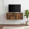 Meuble TV mural 59,5 x 31 cm Chêne fumé Bois d'ingénierie 621398621398