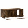 Meuble TV mural 59,5 x 31 cm Chêne fumé Bois d'ingénierie 621398621398