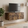 Meuble TV mural 78,5 x 31 cm Chêne fumé Bois d'ingénierie 621400621400