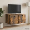 Meuble TV mural 59,5 x 41 x 30 cm Chêne fumé Bois d'ingénierie 621401621401