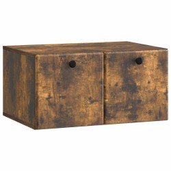 Meuble TV mural 59,5 x 41 x 30 cm Chêne fumé Bois d'ingénierie 621401621401