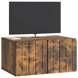 Meuble TV mural 59,5 x 41 x 30 cm Chêne fumé Bois d'ingénierie 621402621402