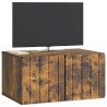 Meuble TV mural 59,5 x 41 x 30 cm Chêne fumé Bois d'ingénierie 621402621402