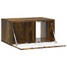 Meuble TV mural 59,5 x 41 x 30 cm Chêne fumé Bois d'ingénierie 621402621402