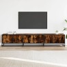 Meuble TV chêne fumé 210x35x41 cm bois d'ingénierie 621403621403