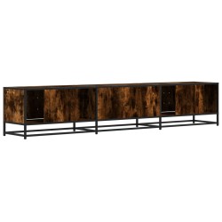 Meuble TV chêne fumé 210x35x41 cm bois d'ingénierie 621403621403