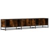 Meuble TV chêne fumé 210x35x41 cm bois d'ingénierie 621403621403