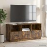Meuble TV Chêne fumé 102 x 34,5 x 47 cm Bois d'ingénierie 621410621410