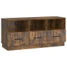 Meuble TV Chêne fumé 102 x 34,5 x 47 cm Bois d'ingénierie 621410621410