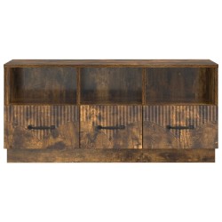 Meuble TV Chêne fumé 102 x 34,5 x 47 cm Bois d'ingénierie 621410621410