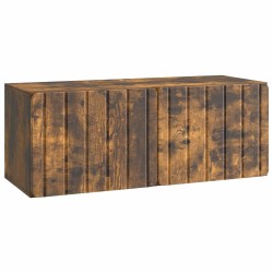 Meuble TV mural 78,5 x 31 x 30 cm Chêne fumé Bois d'ingénierie 621411621411