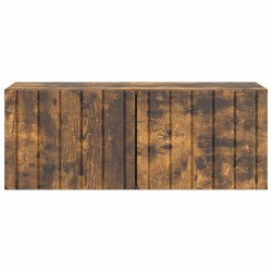 Meuble TV mural 78,5 x 31 x 30 cm Chêne fumé Bois d'ingénierie 621411621411