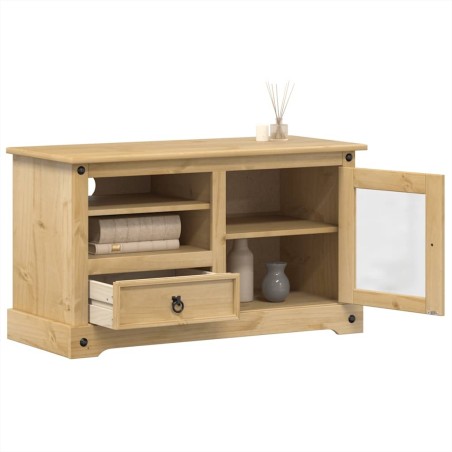 Meuble TV Corona 100x45x58 cm bois de pin massif 621412621412