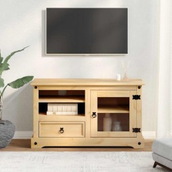 Meuble TV Corona 100x45x58 cm bois de pin massif 621412621412