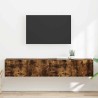 Meuble TV mural 2 pcs Chêne fumé 78,5 x 31 x 29,5 cm 621413621413