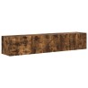 Meuble TV mural 2 pcs Chêne fumé 78,5 x 31 x 29,5 cm 621413621413
