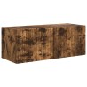 Meuble TV mural 2 pcs Chêne fumé 78,5 x 31 x 29,5 cm 621413621413